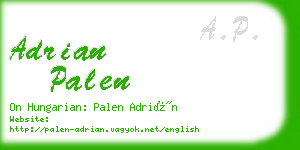 adrian palen business card